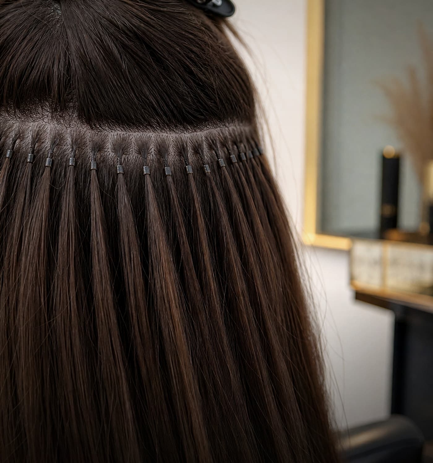 Nano full head hair extension service